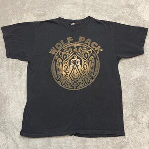 Vintage Twilight Saga New Moon Wolf Pack T-Shirt Large Black Short Sleeve